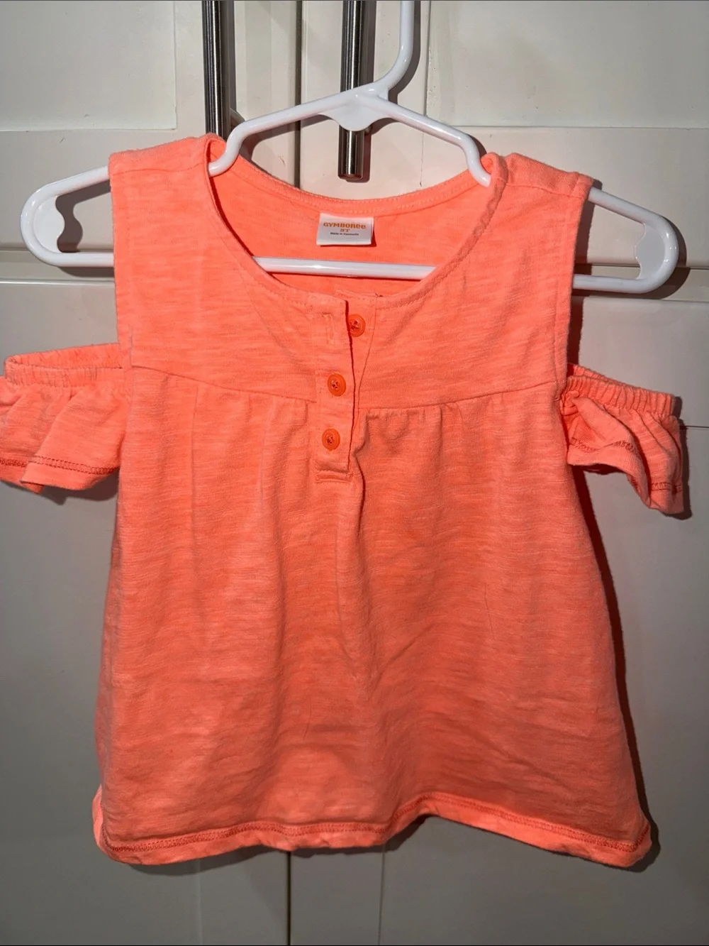 Gymboree Coral Cold-Shoulder Tank Top